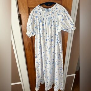 Hill House Caroline Nap Dress – Blue Botanical – Size Small – NWOT